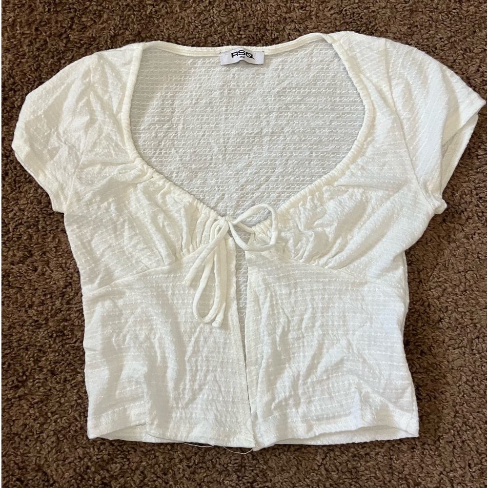 RSQ Flyaway Top OFF WHITE Tillys